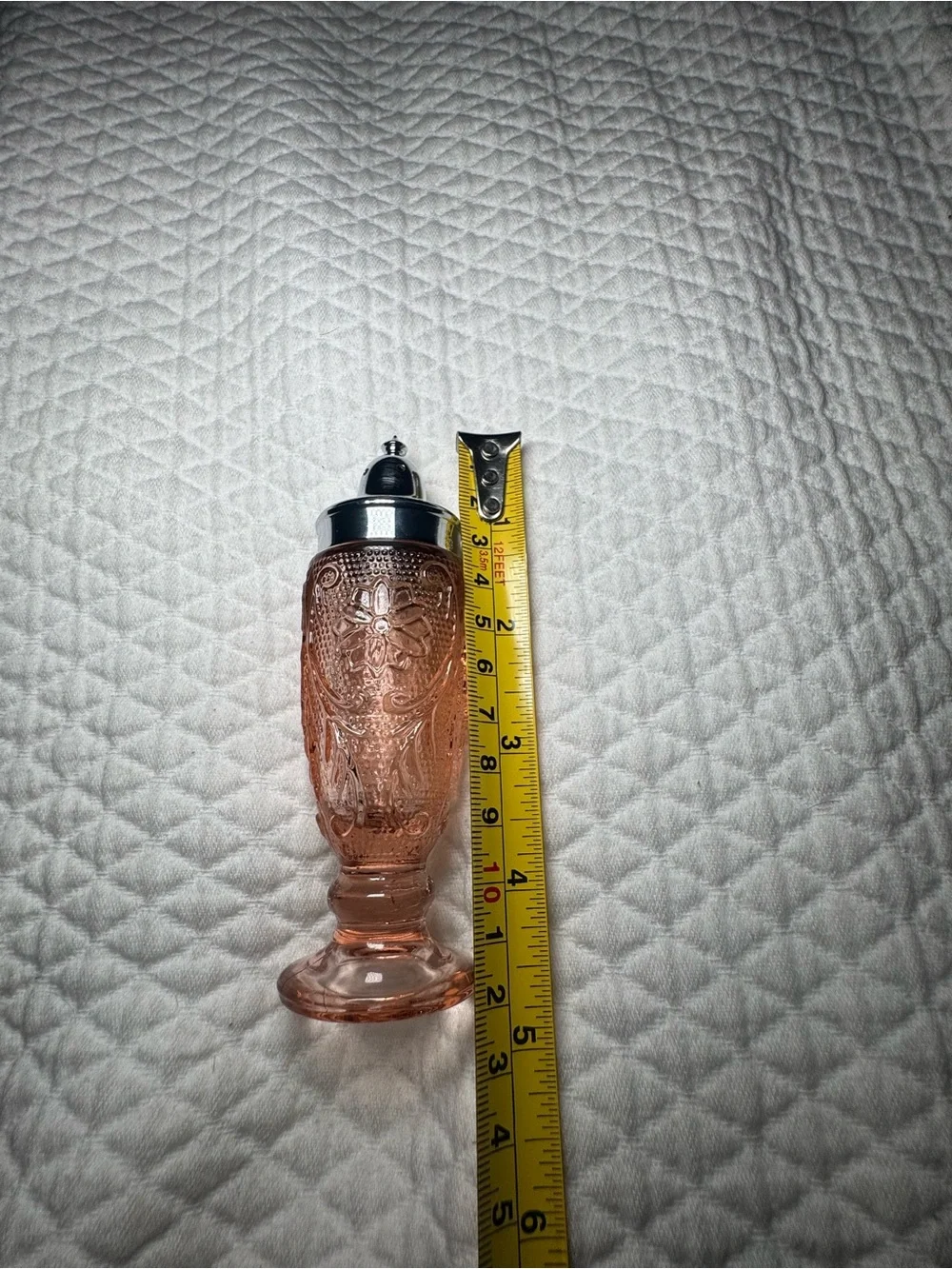 Vintage Tiara Indiana Glass Sandwich Peach Footed Salt Pepper Shaker ONE ONLY